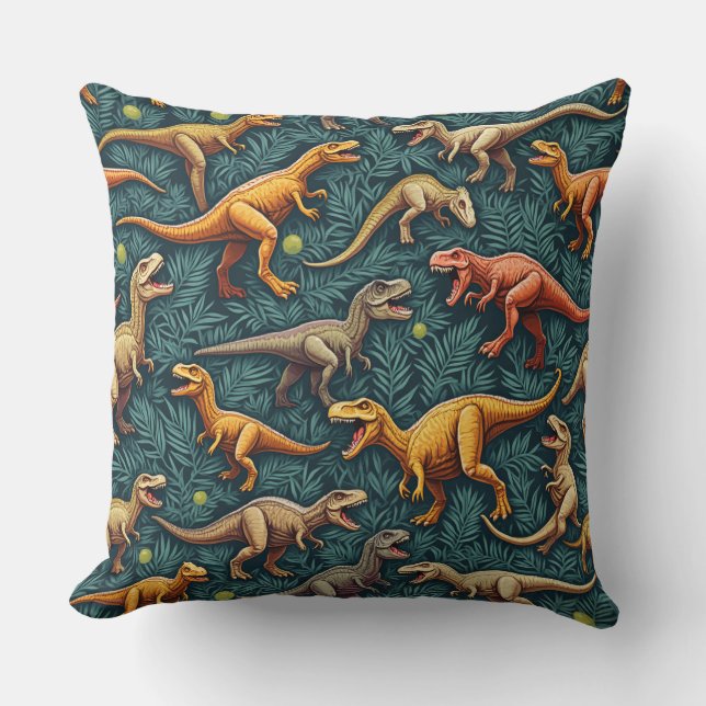 Dinosaur Pillow Cushion Kudde (Framsida)