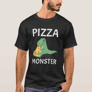 Dinosaur Pizza Monster T Shirt Italy Cheese Cook
