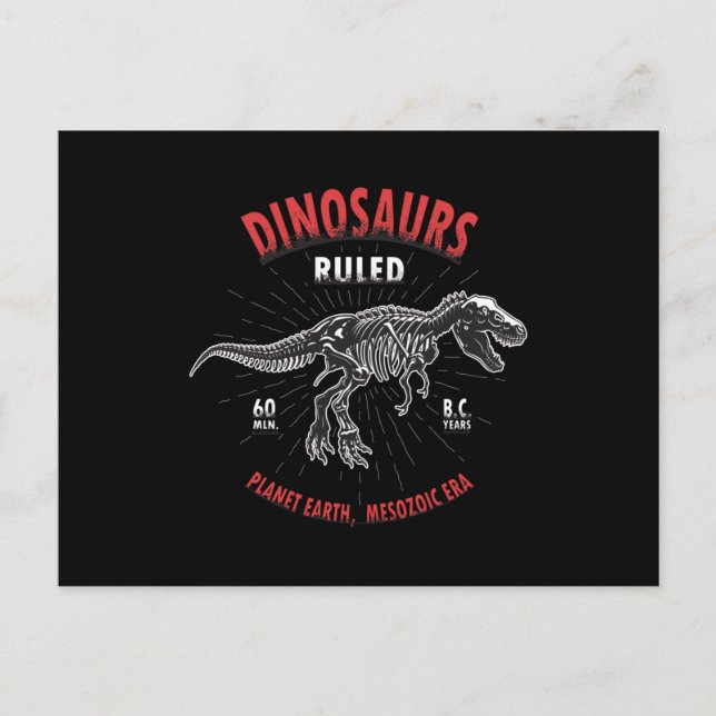 Dinosaur Planet Earth Mesozoic Era | Dinosaur Vykort (Framsida)