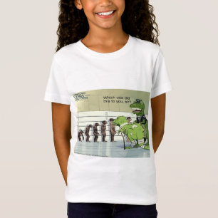 Dinosaur Police Lineup Rolig Tjej T-shirt