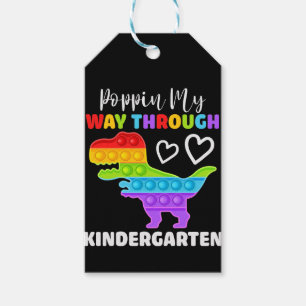 Dinosaur Poppin på mitt sätt genom Kindergarten Presentetikett