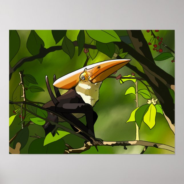Dinosaur Poster - Thalassodromeus Toucan (Framsidan)