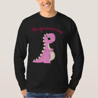 Dinosaur Pregnant Pregnancy Baby Bump Dino Pregosa T Shirt