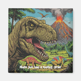 Dinosaur Prehir Party Magnet
