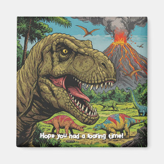 Dinosaur Prehir Party Magnet