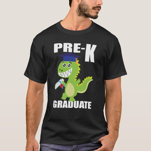 Dinosaur Preschool Studentmössa förskoleexamen T Shirt (Framsida)