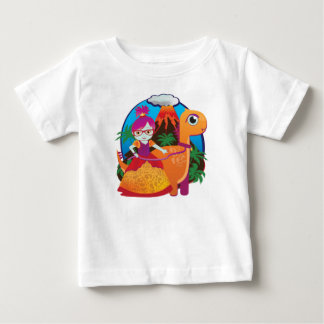 Dinosaur Princess Wearing Glass Tee Shirt