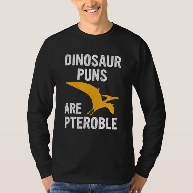 Dinosaur-puns är peppardopplar t shirt (Framsida)