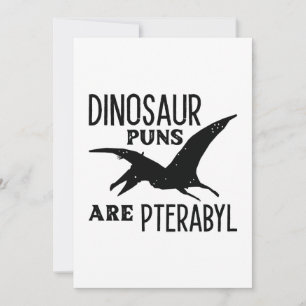 Dinosaur Puns Är Pterabyl Tack Kort