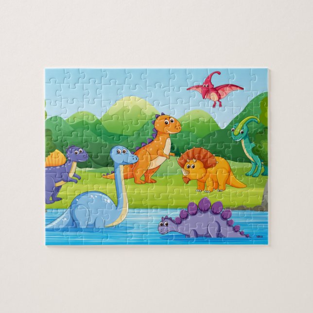 Dinosaur Pussel (Horisontell)