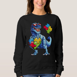 Dinosaur Puzzle Biet Autism Awareness Boys Kids M T Shirt