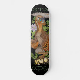 Dinosaur Raptor Jungle Art Mini Skateboard Bräda 18,5 Cm