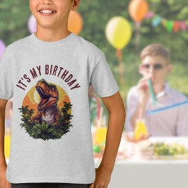Dinosaur Rawr Anpassade T-Rex Birthday T Shirt