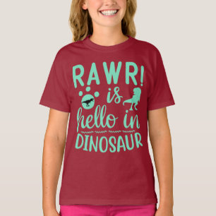 Dinosaur Rawr är Hej T-Shirt
