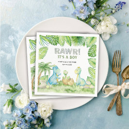 Dinosaur Rawr Det är en pojkvän. Pappersservett