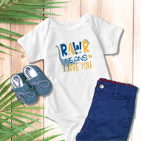 Dinosaur Rawr-Elak i Kärlek du Cute Boy Baby