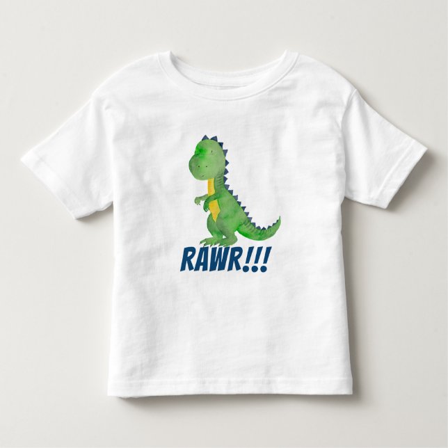 Dinosaur RAWR Shirt - Cute Trex Shirt T (Framsida)
