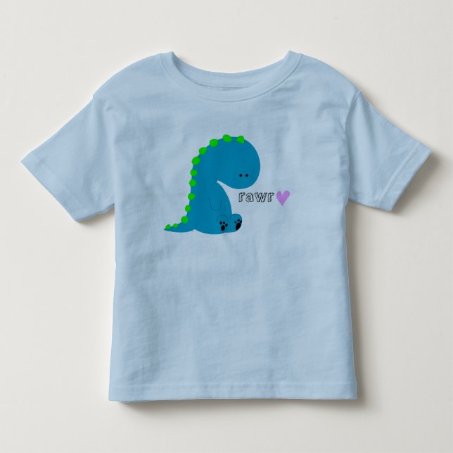 dinosaur rawr småbarn shirt tröja (Framsida)