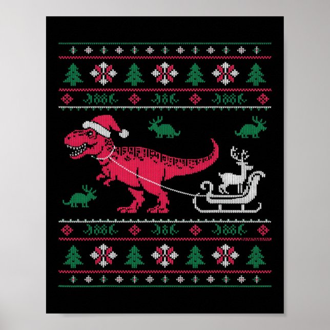 Dinosaur Renskjul Ful jul  Poster (Framsidan)