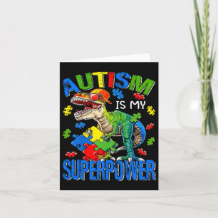 Dinosaur Rex Autism är min supermaktism Awaren Kort