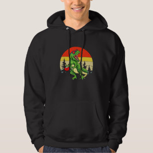 Dinosaur Rex Discgolfvagn Frisbee Barn Hoodie