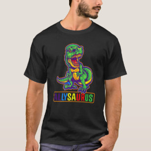 Dinosaur Rex Hbtq Hbt Stolt Pride Flagga Allysauru T Shirt