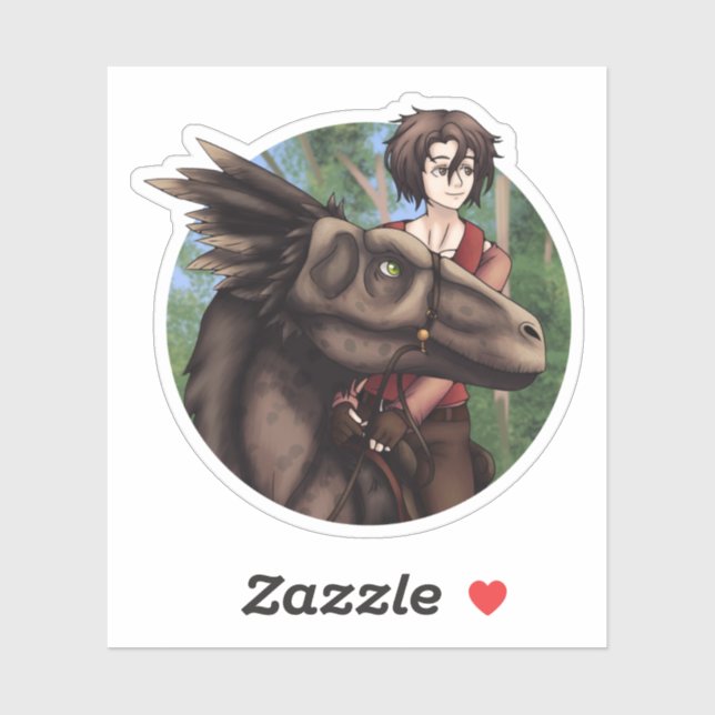 Dinosaur Rider Klistermärken (Ark)