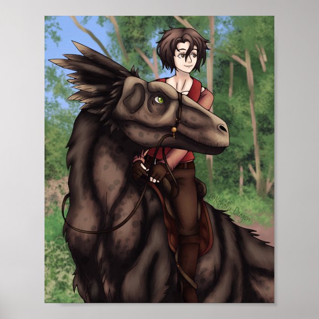 Dinosaur Rider Poster (Framsidan)