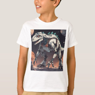 Dinosaur Robot Rymden T-Shirt