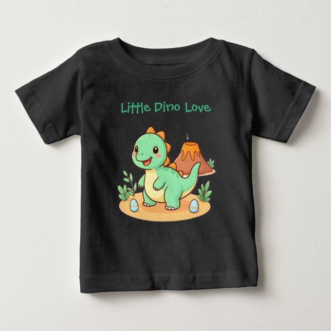 Dinosaur Rolig Baby/Toddler Bomullströja T Shirt (Framsida)