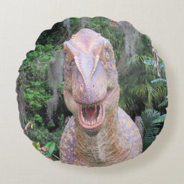 Dinosaur Round Pillow - Allosaurus Rund Kudde