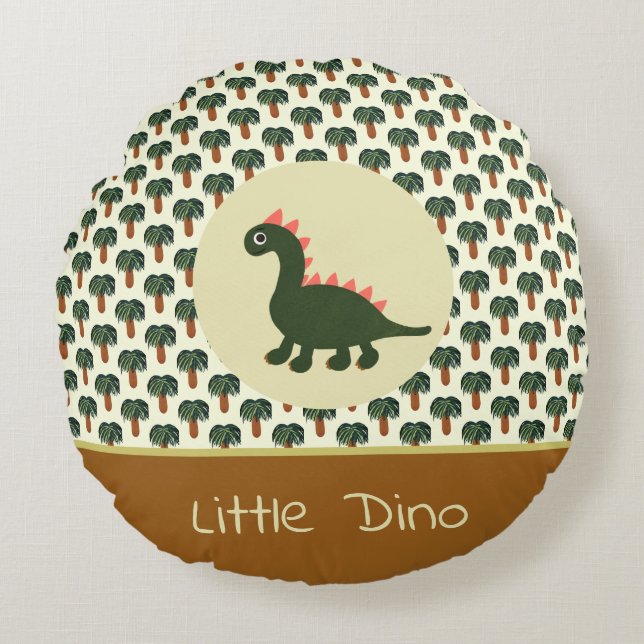 Dinosaur Rund Kudde (Framsidan)