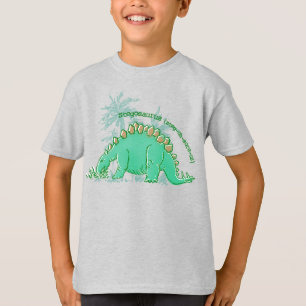 Dinosaur säger Stegosaurus pojkar blå t-shirt