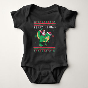 Dinosaur Santa T-Rex Uggig julsötare T Shirt