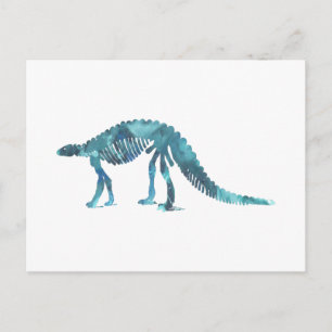 Dinosaur (Scelidosaurus) skelett Vykort