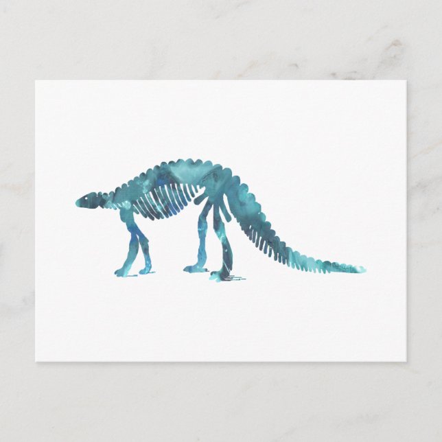 Dinosaur (Scelidosaurus) skelett Vykort (Framsida)