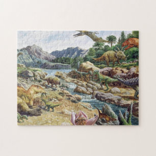 Dinosaur Scene Pussel