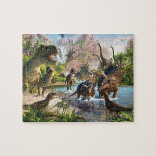 Dinosaur Scene Pussel
