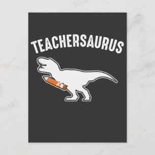 Dinosaur School Teacher Back to school Dino Älskar Vykort
