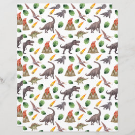 Dinosaur Scrapbook Paper