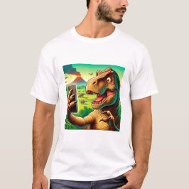 Dinosaur Selfie Shirt-Funny Dinosaur Älskare Appar T Shirt