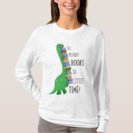 Dinosaur Shirt Gift Ideas för Bok Älskare T