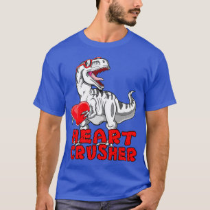 Dinosaur Shirt Valentines day Heart Crusher T