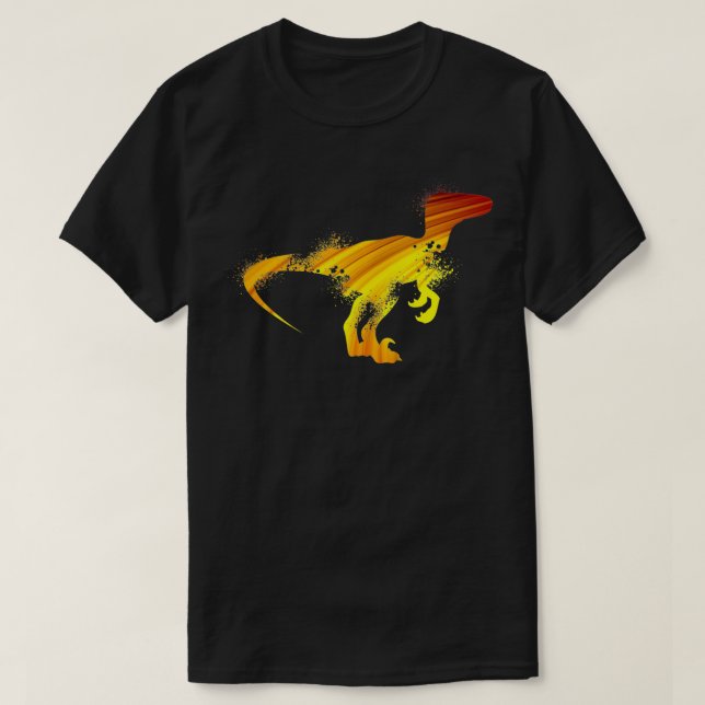 Dinosaur Silhouette Dino Graphic  Boy Toddler Velo T Shirt (Design framsida)