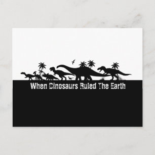 Dinosaur Silhouettes Vykort