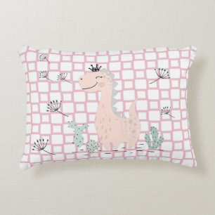 Dinosaur Simple Scandinavian Child Design Prydnadskudde