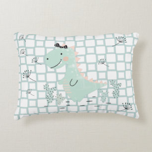 Dinosaur Simple Scandinavian Child Design Prydnadskudde