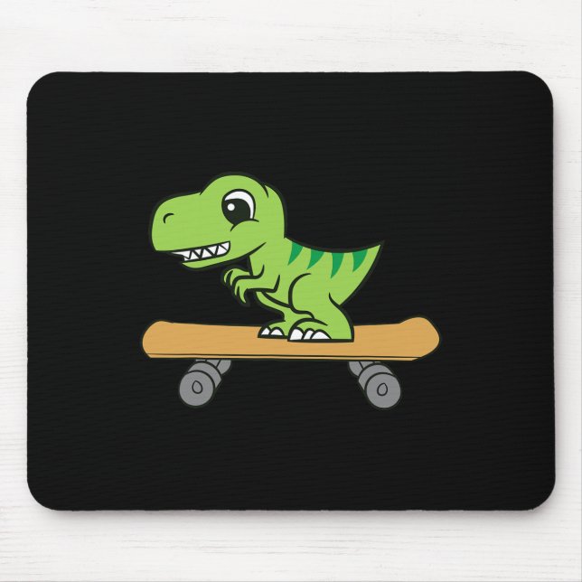 Dinosaur Skateboard Söt Skateboard Dinosaurie  Musmatta (Framsidan)