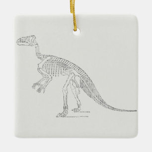 Dinosaur Skeleton Art Julgransprydnad Keramik