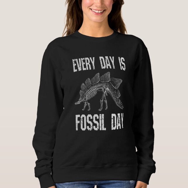 Dinosaur Skeleton Coola varje dag T Shirt (Framsida)